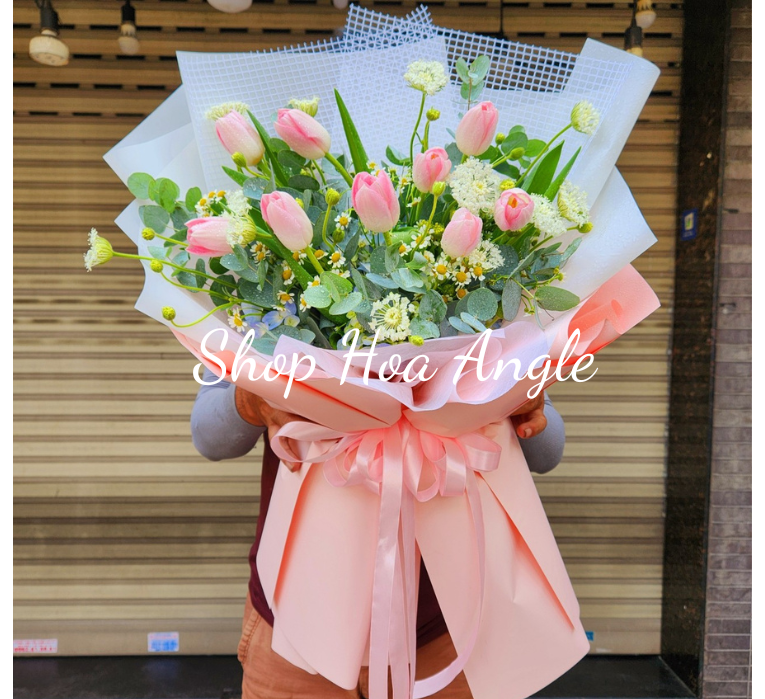 Tulip hồng ngọt ngào