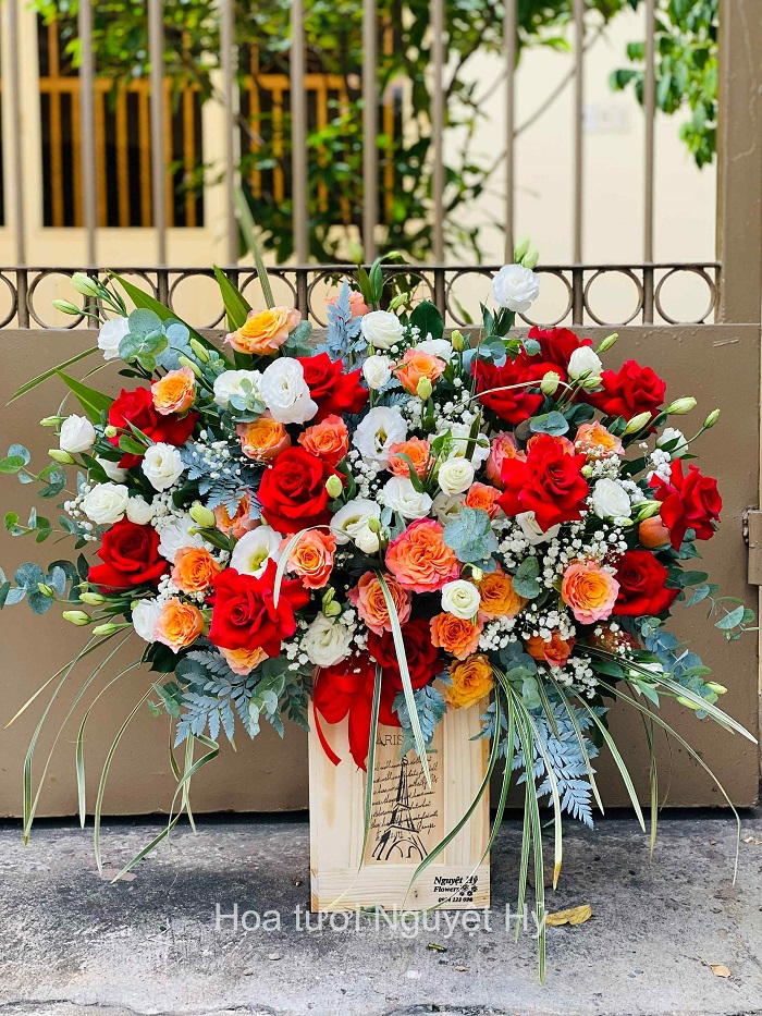 Tặng hoa khai trương sang trọng